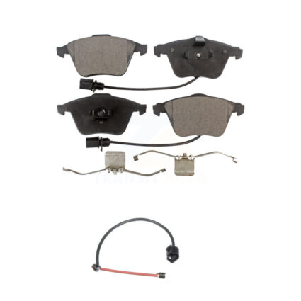 Front Ceramic Disc Brake Pad And Extra Wear Sensor Kit For 2012-2013 Audi TT Quattro 2.0L KTW-100122