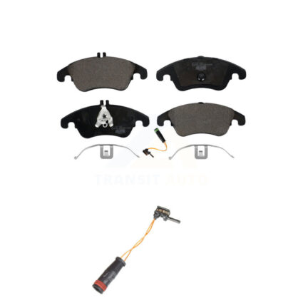 Front Ceramic Brake Pads Extra Wear Sensor Kit For Mercedes-Benz C300 E350 C350 E550 E250 KTW-100179
