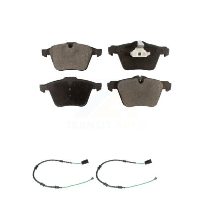 Front Ceramic Brake Pad & Wear Sensor Kit For 13-15 Jaguar XF 3.0L with 356mm Rotor KTW-100886