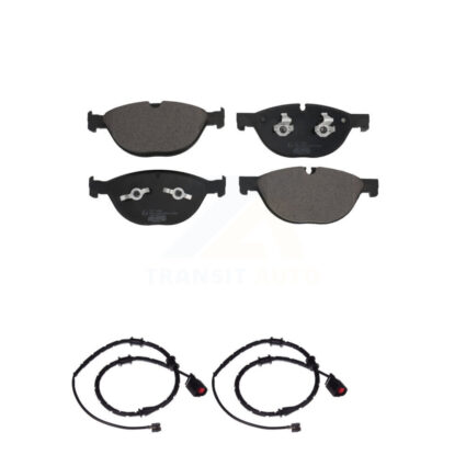 Front Ceramic Brake Pad Wear Sensor Kit For 2019 Jaguar XJ AWD with 5.0L Disc rear brakes KTW-100892