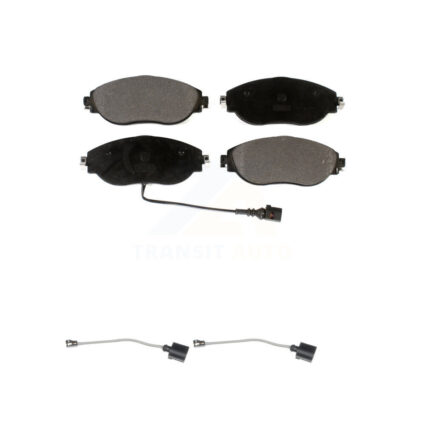 Front Ceramic Brake Pad & Extra Wear Sensor Kit For Volkswagen Tiguan Jetta Audi Q3 GTI R KTW-100966