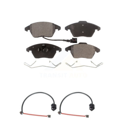 Front Ceramic Disc Brake Pad And Extra Wear Sensor Kit For 2012-2013 Audi TT Quattro 2.0L KTW-100976