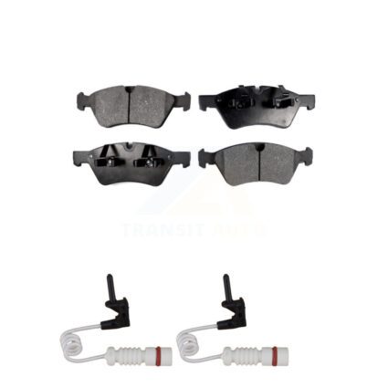 Front Ceramic Disc Brake Pad And Wear Sensor Kit For 2008 Mercedes-Benz G55 AMG 5.0L 5.5L KTW-101036