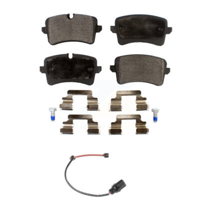 Rear Ceramic Disc Brake Pads And Wear Sensors Kit For Porsche Macan Audi A6 KTW-101096