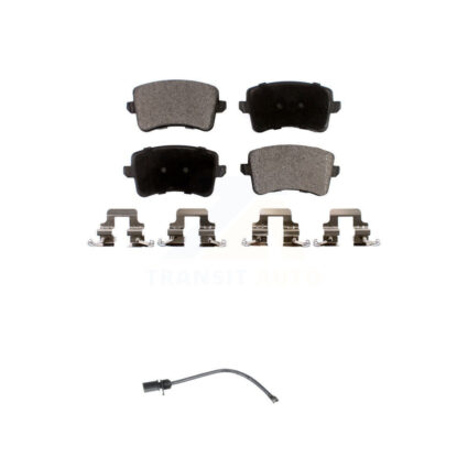 Rear Ceramic Disc Brake Pads And Wear Sensors Kit For 2015 Audi Q5 KTW-101126