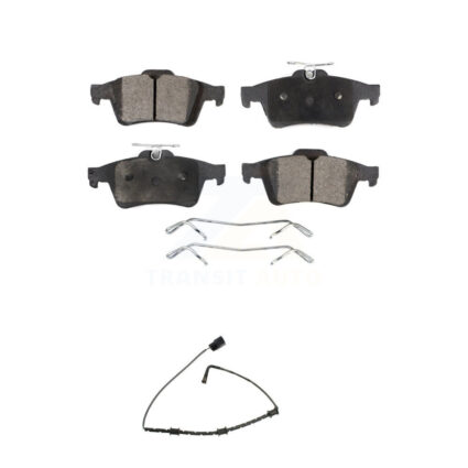 Rear Ceramic Disc Brake Pads And Wear Sensors Kit For Jaguar XJ From VIN #V90866 KTW-101202