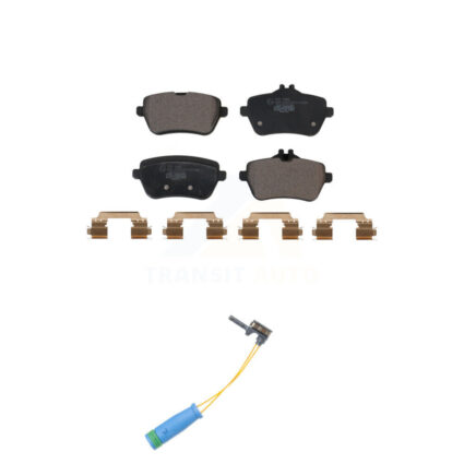 Rear Ceramic Disc Brake Pads And Wear Sensors Kit For 2015 Mercedes-Benz S400 3.0L KTW-101227