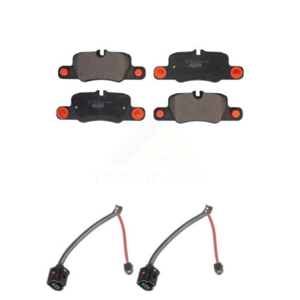 Rear Ceramic Disc Brake Pads And Wear Sensors Kit For Porsche Panamera KTW-101315