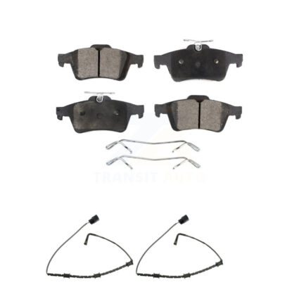Rear Ceramic Disc Brake Pads And Wear Sensors Kit For Jaguar XJ From VIN #V90866 KTW-101359