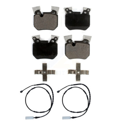 Rear Ceramic Disc Brake Pads And Wear Sensors Kit For 2012-2013 BMW 135i 3.0L KTW-101368