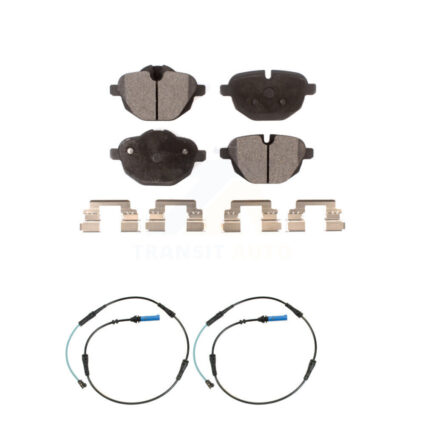 Rear Ceramic Brake Pads Wear Sensor Kit For BMW 530i xDrive Without Blue Painted Calipers KTW-101377