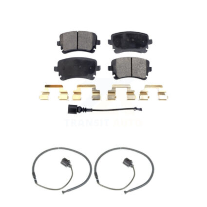 Rear Ceramic Disc Brake Pads And Extra Wear Sensors Kit For Volkswagen Phaeton Audi S6 KTW-101389