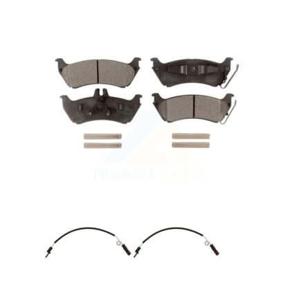 Rear Ceramic Disc Brake Pads And Wear Sensors Kit For Mercedes-Benz ML320 ML350 ML430 KTW-101393