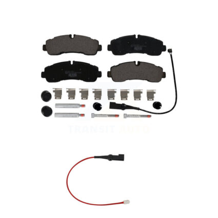 Rear Ceramic Disc Brake Pads And Wear Sensors Kit For 2020 Ford Transit-350 HD AWD KTW-101600