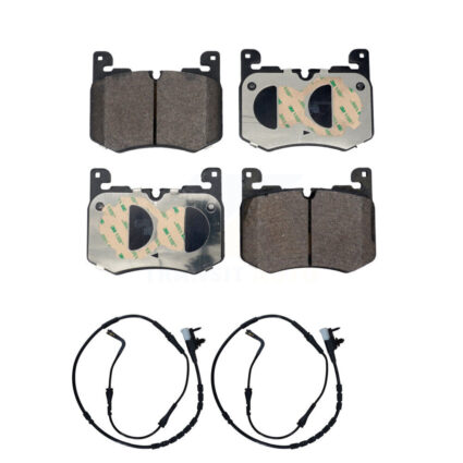 Front Ceramic Brake Pads Wear Sensor Kit For Land Rover Range Velar R-Dynamic S with 3.0L KTW-101683