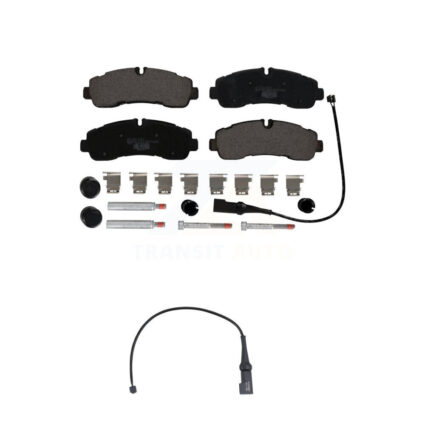 Rear Ceramic Disc Brake Pads And Wear Sensors Kit For 2020 Ford Transit-350 HD AWD KTW-101835