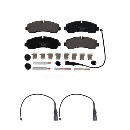 Rear Ceramic Disc Brake Pads And Wear Sensors Kit For 2020 Ford Transit-350 HD AWD KTW-101842