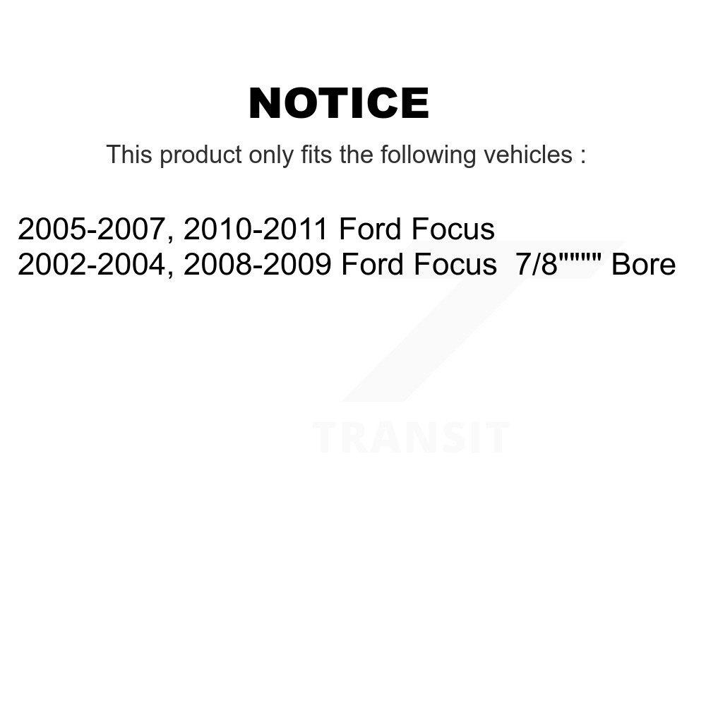 Rear Drum Brake Wheel Cylinder Pair For Ford Focus K14-100018 - Image 2