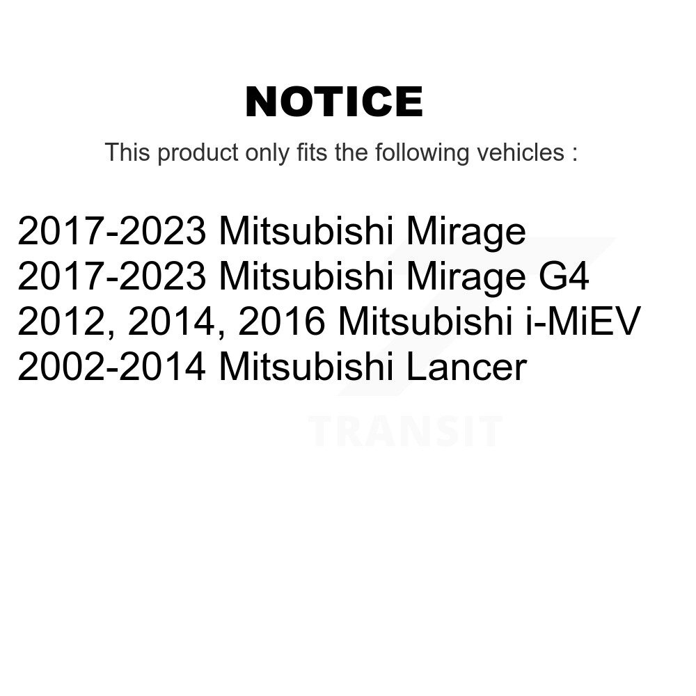 Rear Drum Brake Wheel Cylinder Pair For Mitsubishi Lancer Mirage G4 i-MiEV K14-100131 - Image 2