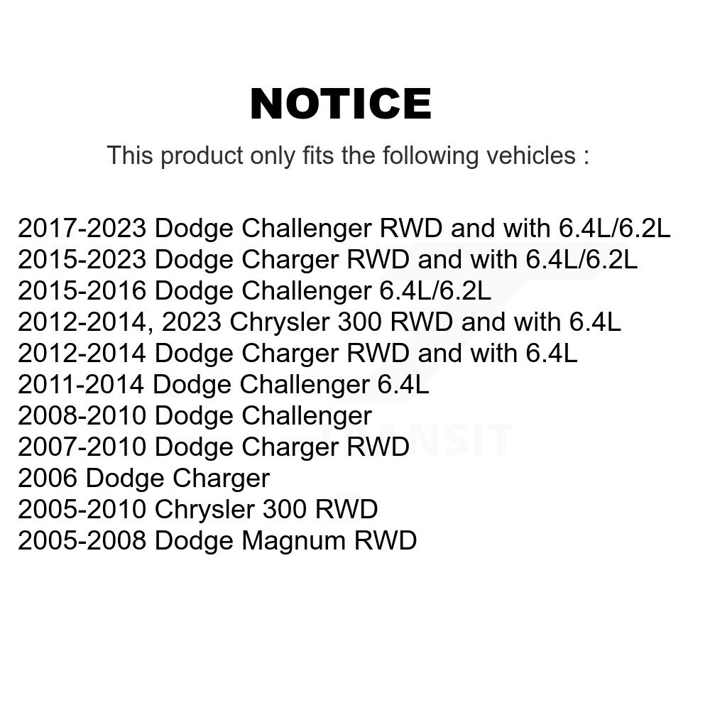 Front Control Arm & Ball Joint Link Kit For Dodge Charger Chrysler 300 Challenger Magnum K72-100096 - Image 2