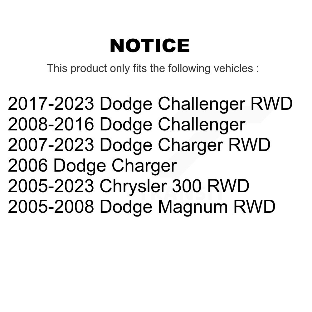 Front Upper Control Arm & Ball Joint Kit For Dodge Chrysler 300 Charger Challenger Magnum K72-100554 - Image 2