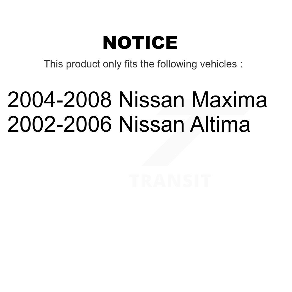 Front Lower Suspension Control Arm And Ball Joint Assemblies Kit For Nissan Altima Maxima K72-100598 - Image 2