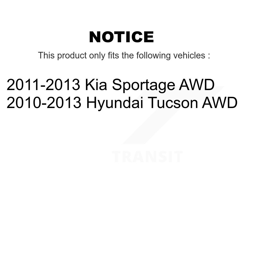 Front Rear Suspension Link Kit For Hyundai Tucson Kia Sportage AWD K72-100810 - Image 2