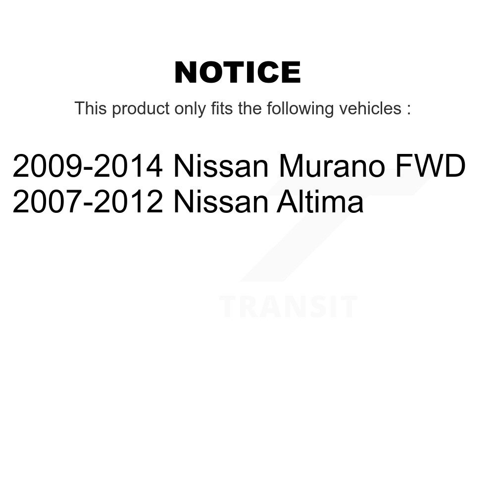 Front Rear Suspension Link Kit For Nissan Altima Murano K72-100844 - Image 2