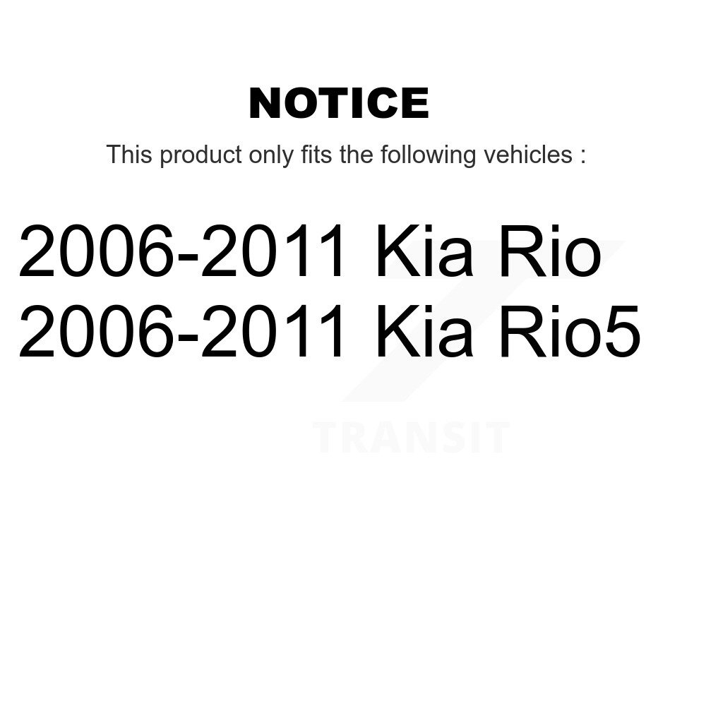 Front Lower Inner Forward Control Arm Bushing Pair For 2006-2011 Kia Rio Rio5 K72-101114 - Image 2
