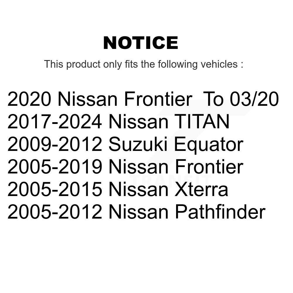 Front Outer Tie Rod End Kit For Nissan Frontier Pathfinder Xterra TITAN Suzuki Equator K72-101232 - Image 2