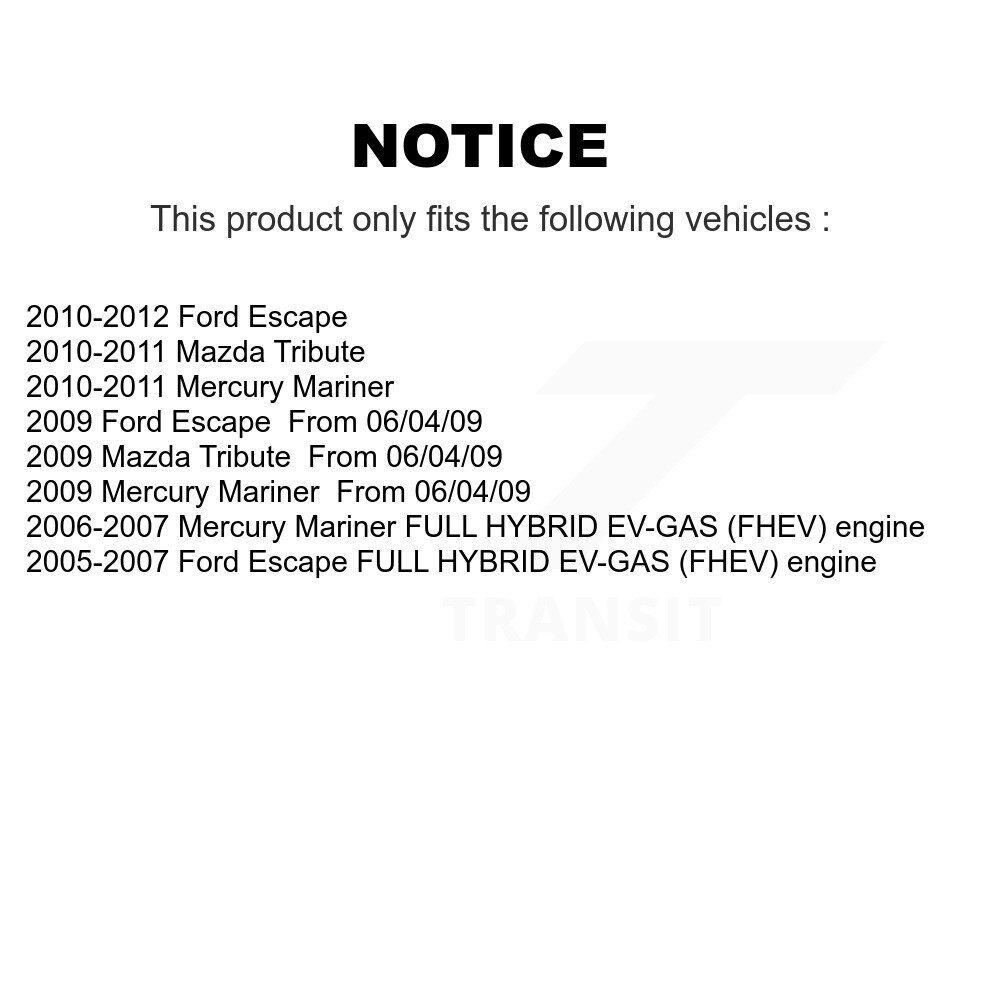 Front Outer Steering Tie Rod End Pair For Ford Escape Mazda Tribute Mercury Mariner K72-101362 - Image 2