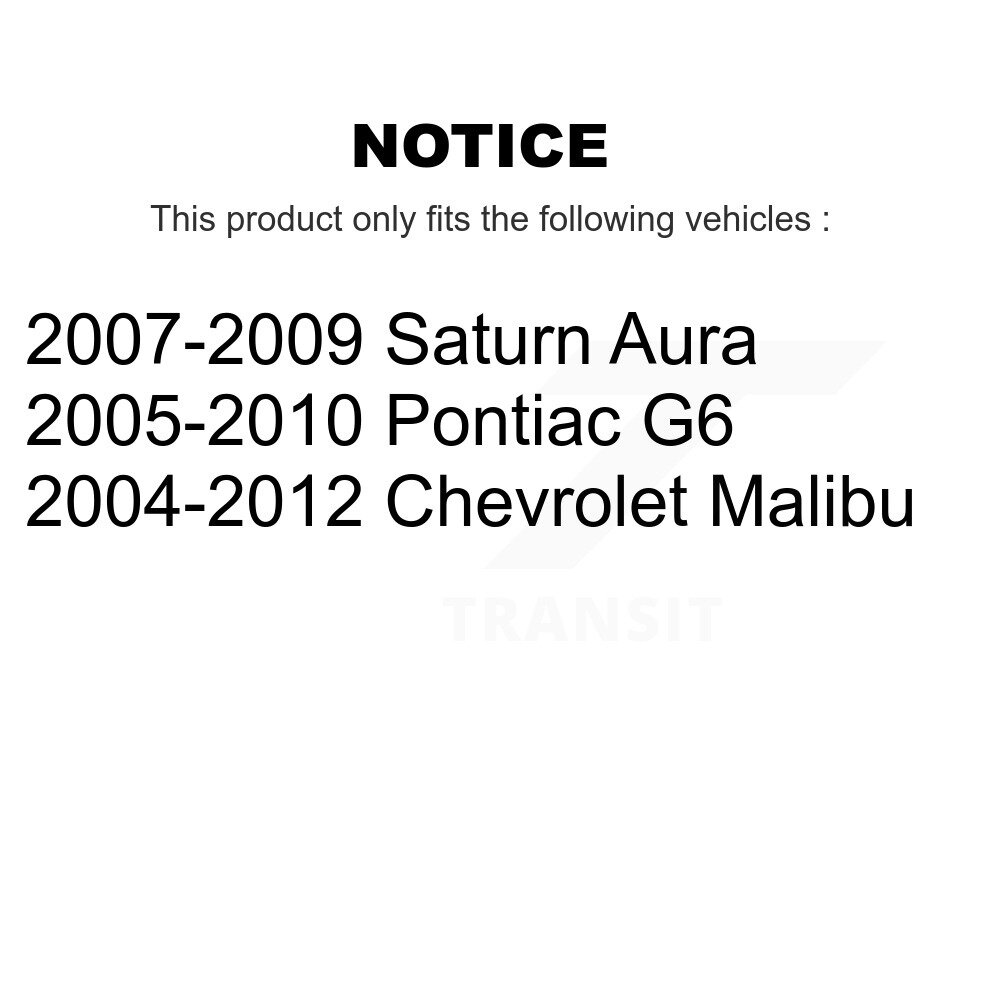 Front Outer Steering Tie Rod End Pair For Chevrolet Malibu Pontiac G6 Saturn Aura K72-101366 - Image 2