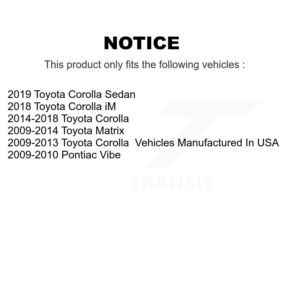 Front Outer Steering Tie Rod End Pair For Toyota Corolla Matrix Pontiac Vibe iM K72-101367 - Image 2