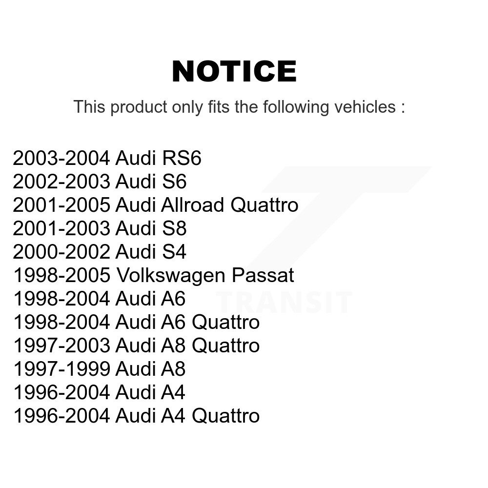 Front Inner Tie Rod End Pair For Audi Volkswagen Passat A4 Quattro A6 Allroad S4 A8 RS6 K72-101408 - Image 2