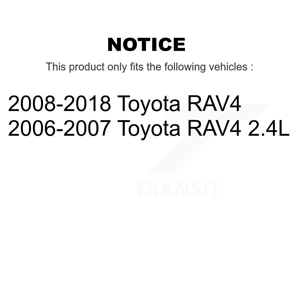 Front Inner Steering Tie Rod End Pair For Toyota RAV4 K72-101548 - Image 2