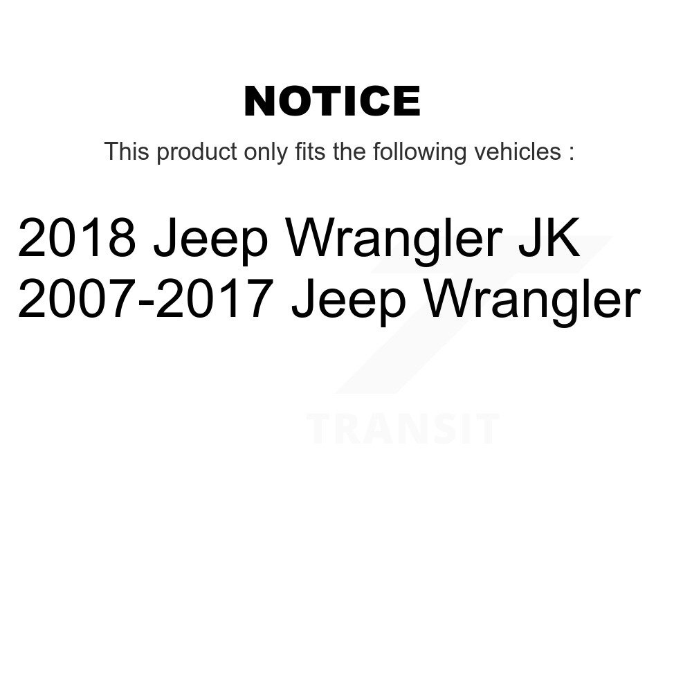 Front Rear Suspension Link Kit For Jeep Wrangler JK K72-101590 - Image 2