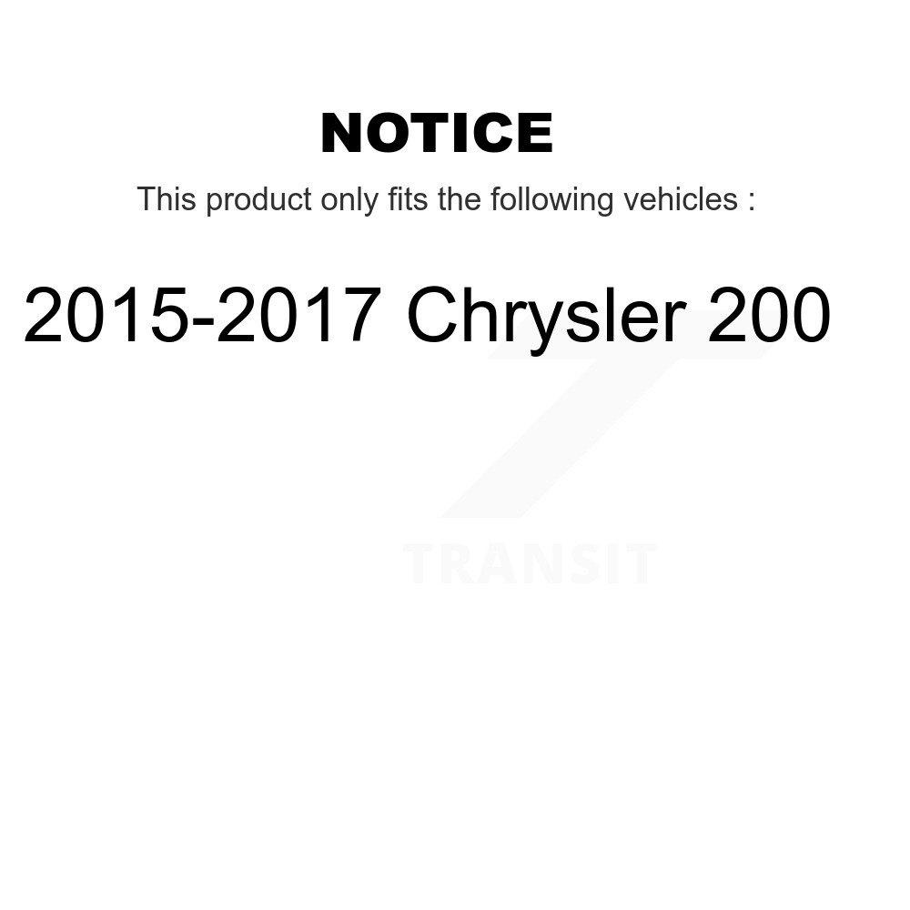 Front Rear Suspension Link Kit For 2015-2017 Chrysler 200 K72-101598 - Image 2