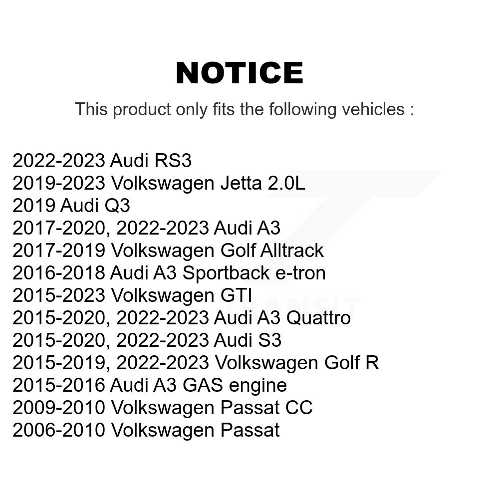 Front Outer & Inner Tie Rod End Kit For Volkswagen Jetta Audi GTI A3 Quattro Golf R S3 Q3 K72-101623 - Image 2