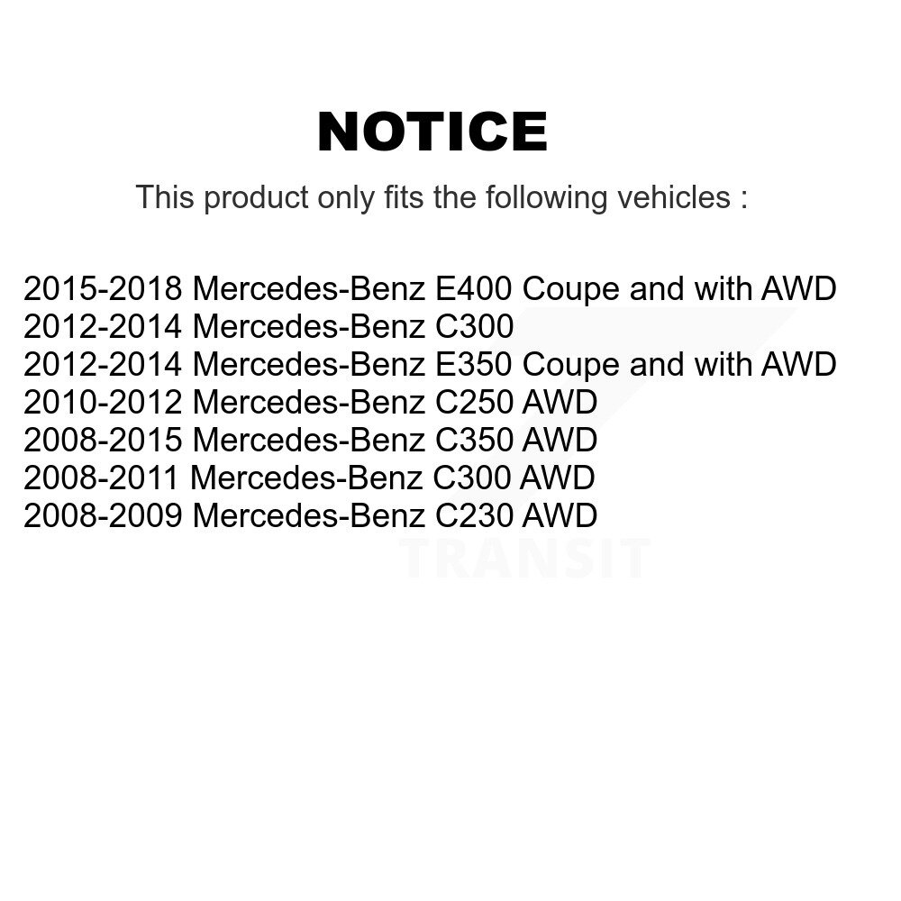 Front Outer Tie Rod End Kit For Mercedes-Benz C300 C350 C250 E400 E350 C230 K72-101631 - Image 2