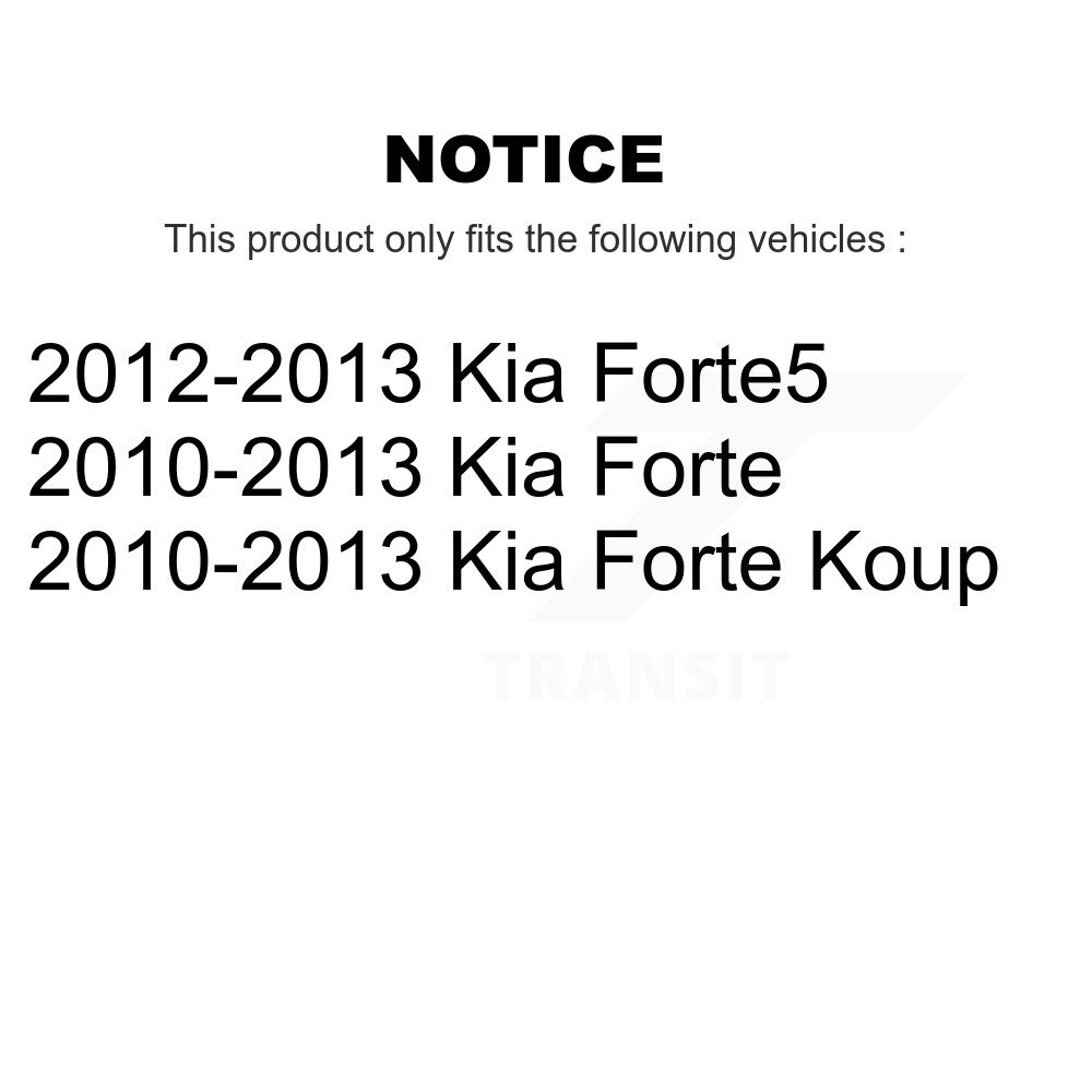 Front Suspension Strut Shock Mounting Pair For Kia Forte Koup Forte5 K73-100094 - Image 2