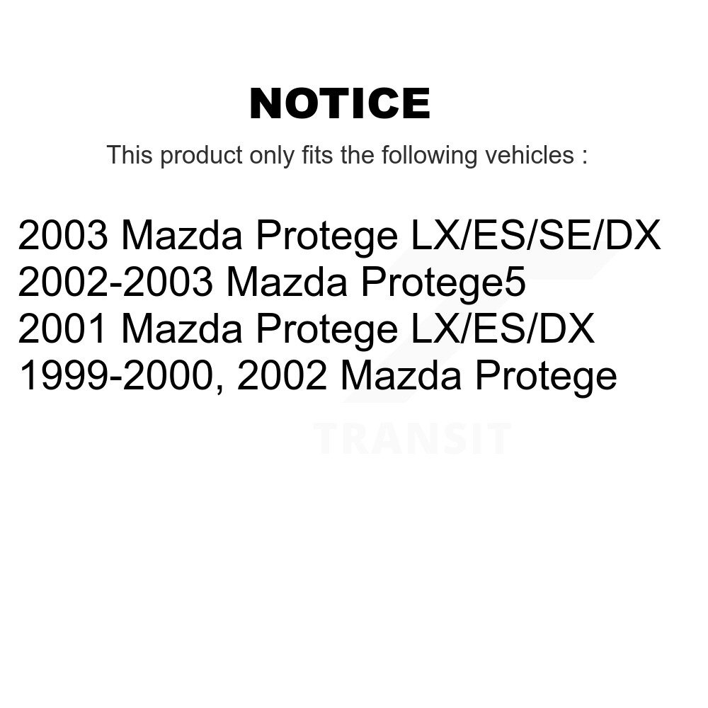 Front Suspension Strut Shock Mounting Pair For Mazda Protege Protege5 K73-100121 - Image 2