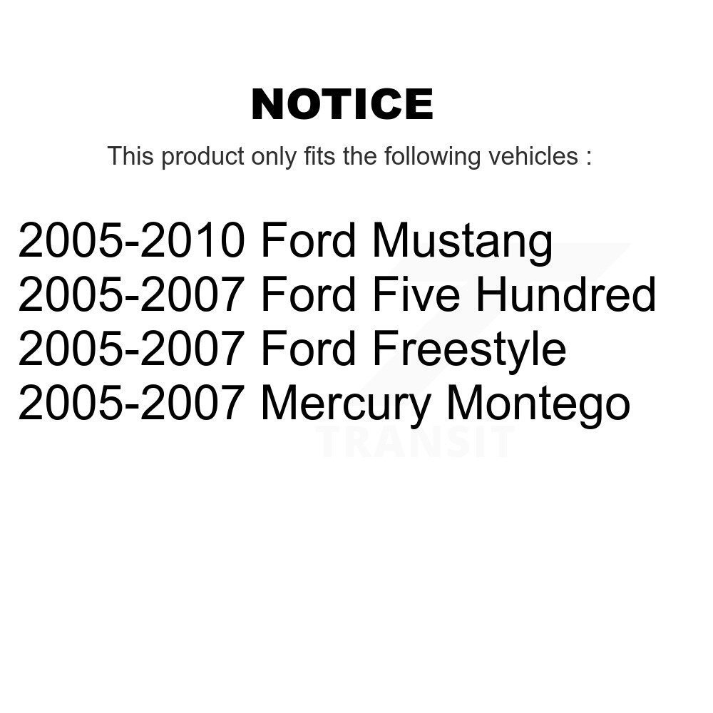 Front Suspension Strut Shock Mounting Pair For Ford Mustang Five Hundred Freestyle K73-100129 - Image 2