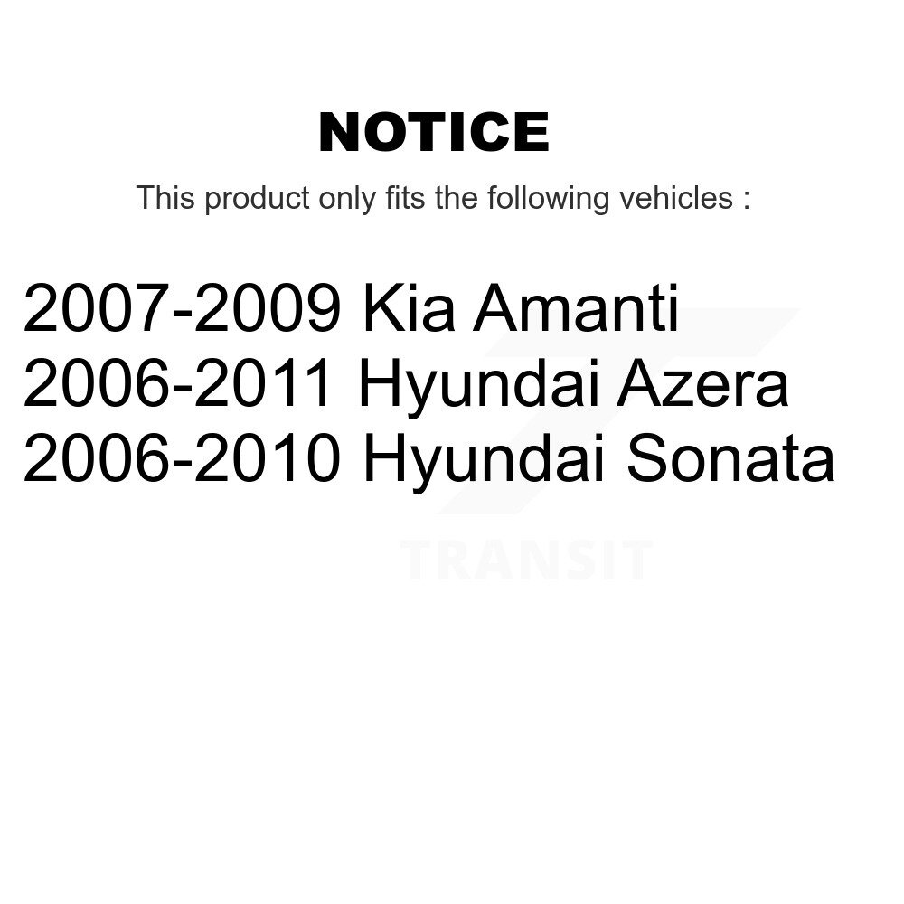 Front Suspension Strut Shock Mounting Pair For Hyundai Sonata Azera Kia Amanti K73-100137 - Image 2