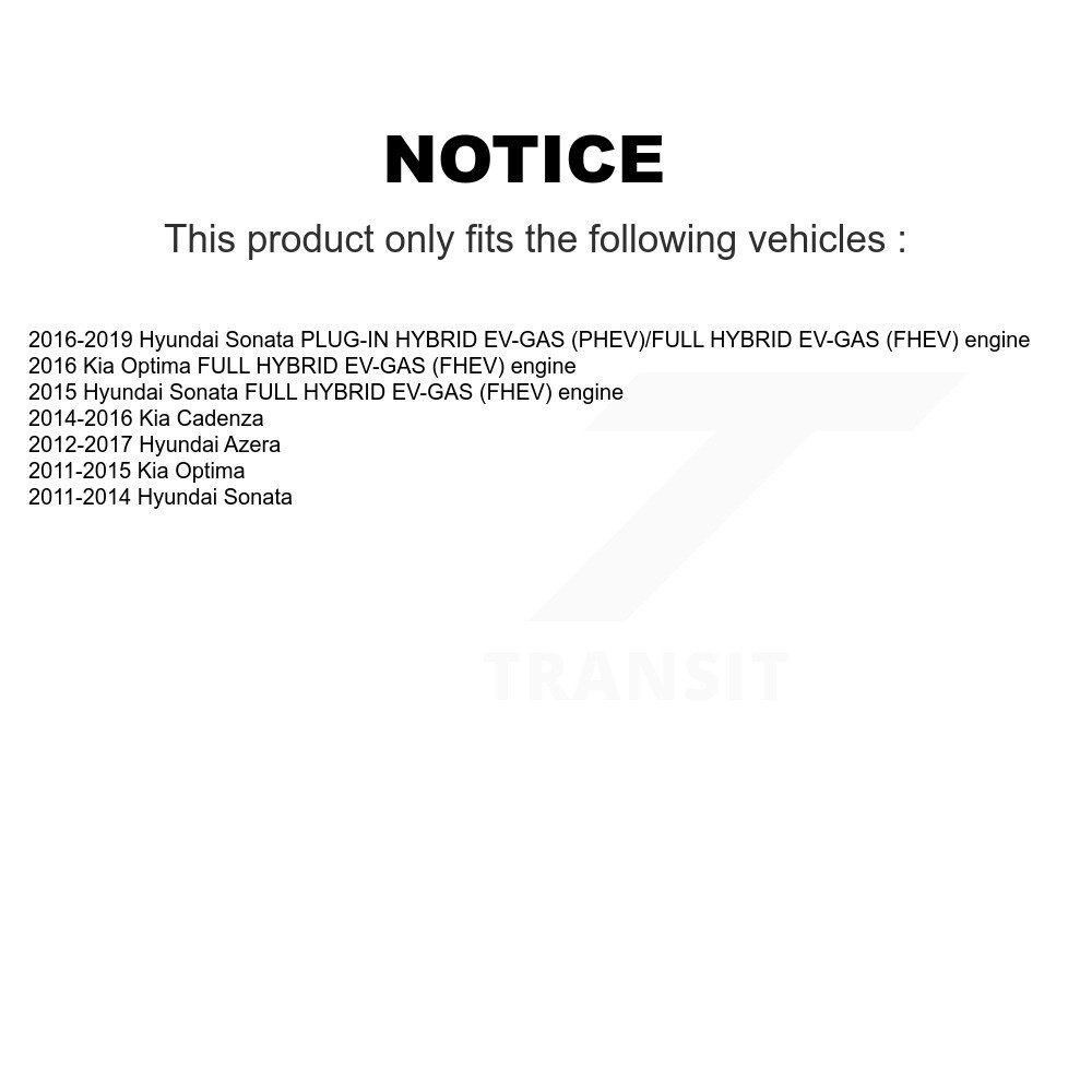 Front Suspension Strut Shock Mounting Pair For Hyundai Sonata Kia Optima Cadenza Azera K73-100172 - Image 2