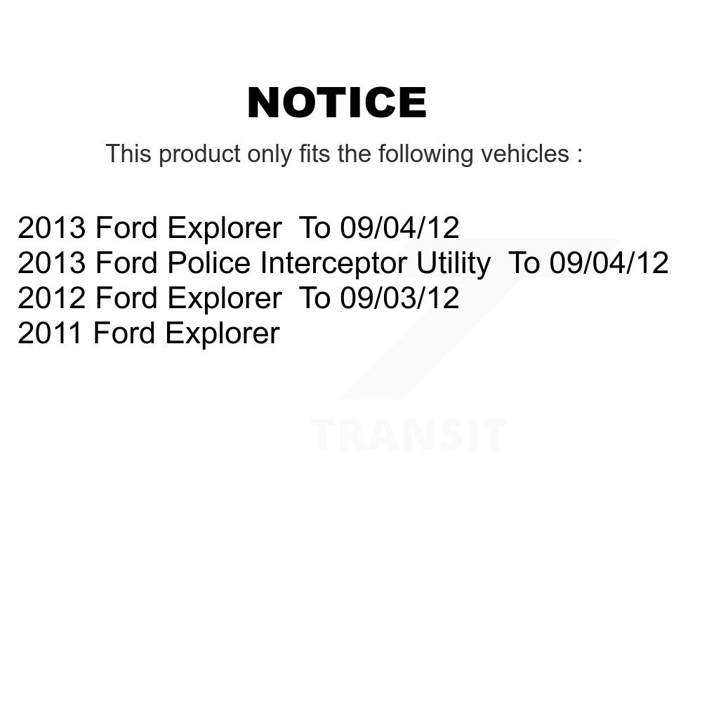 Front Suspension Strut Shock Mounting Pair For Ford Explorer Police Interceptor Utility K73-100173 - Image 2