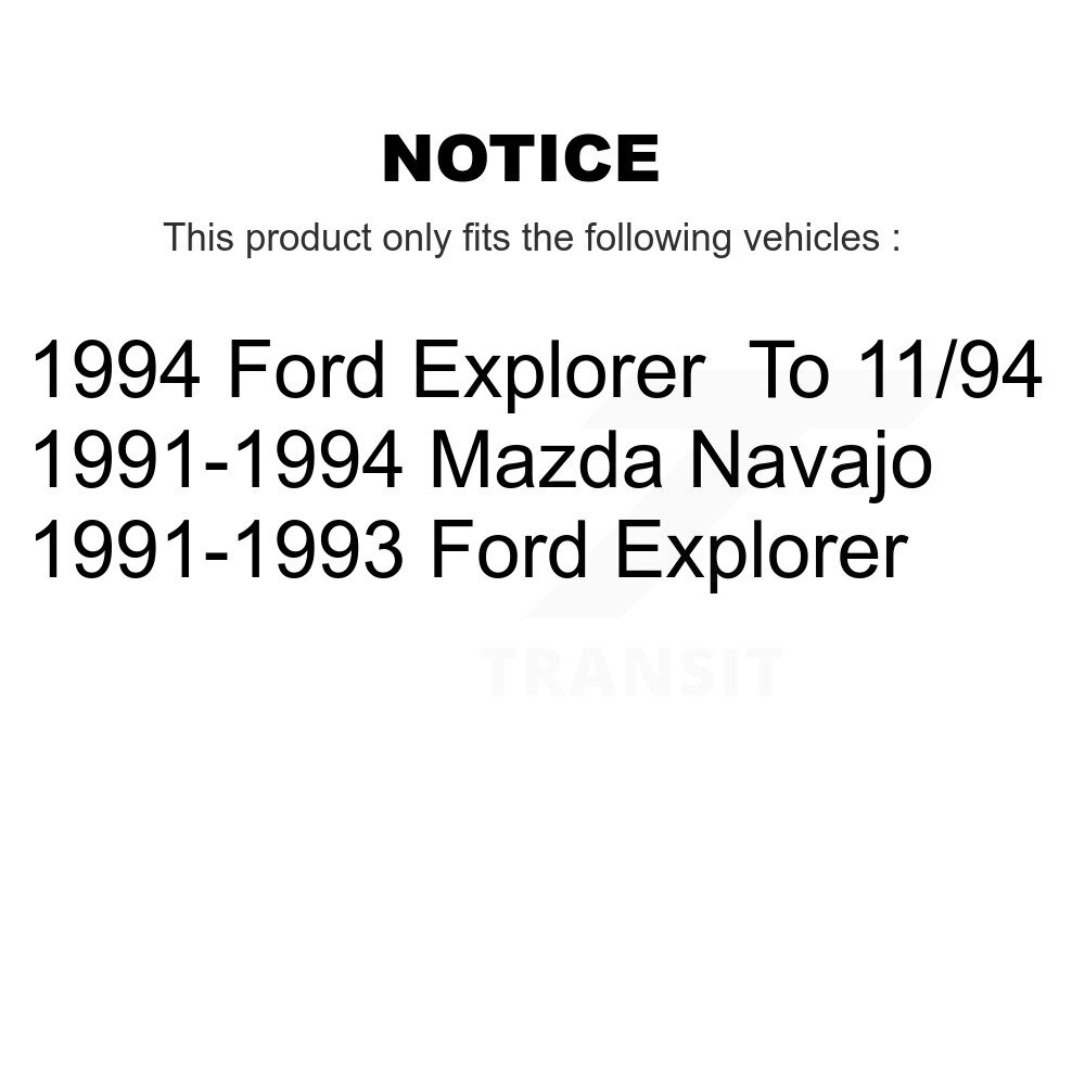 Front Rear Suspension Shock Absorbers Kit For Ford Explorer Mazda Navajo K78-100177 - Image 2