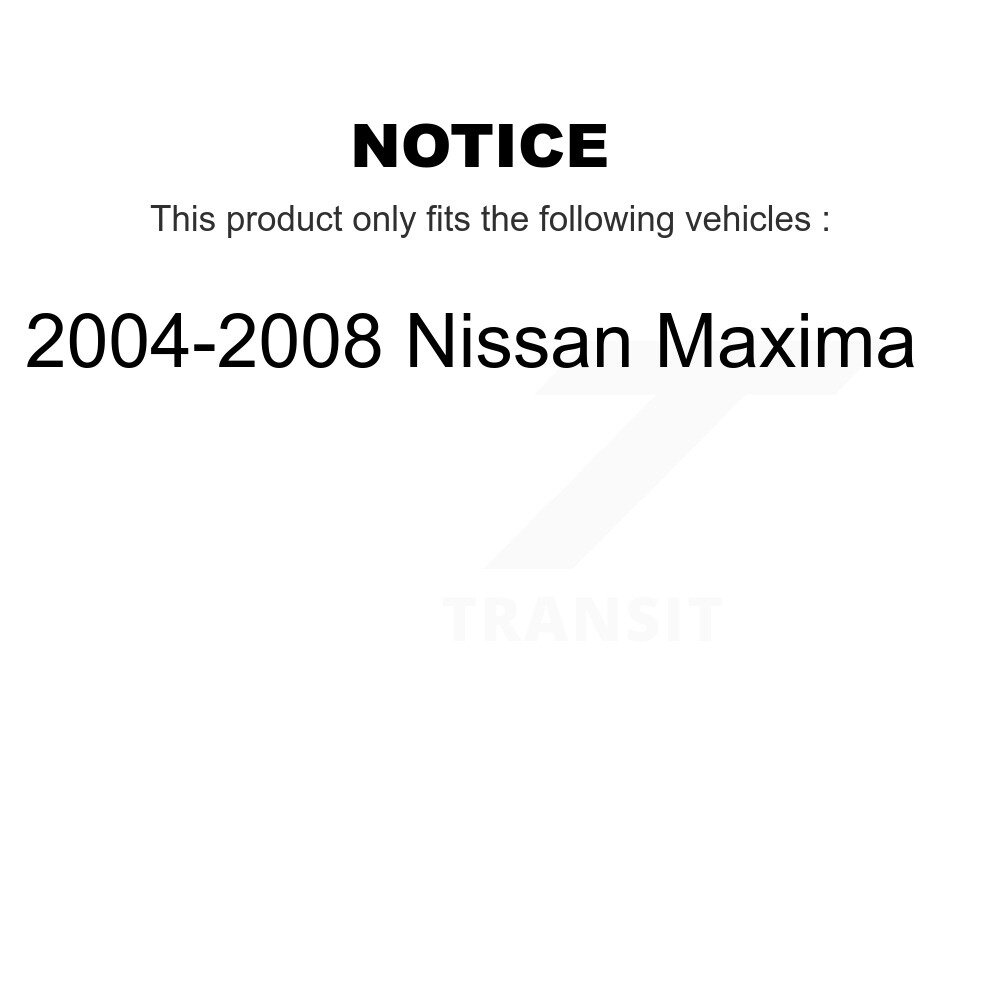 Rear Suspension Shock Absorbers Pair For 2004-2008 Nissan Maxima K78-100312 - Image 2