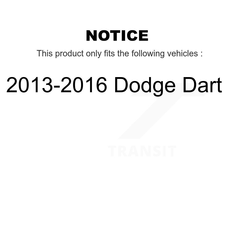 Rear Suspension Shock Absorbers Pair For 2013-2016 Dodge Dart K78-100427 - Image 2