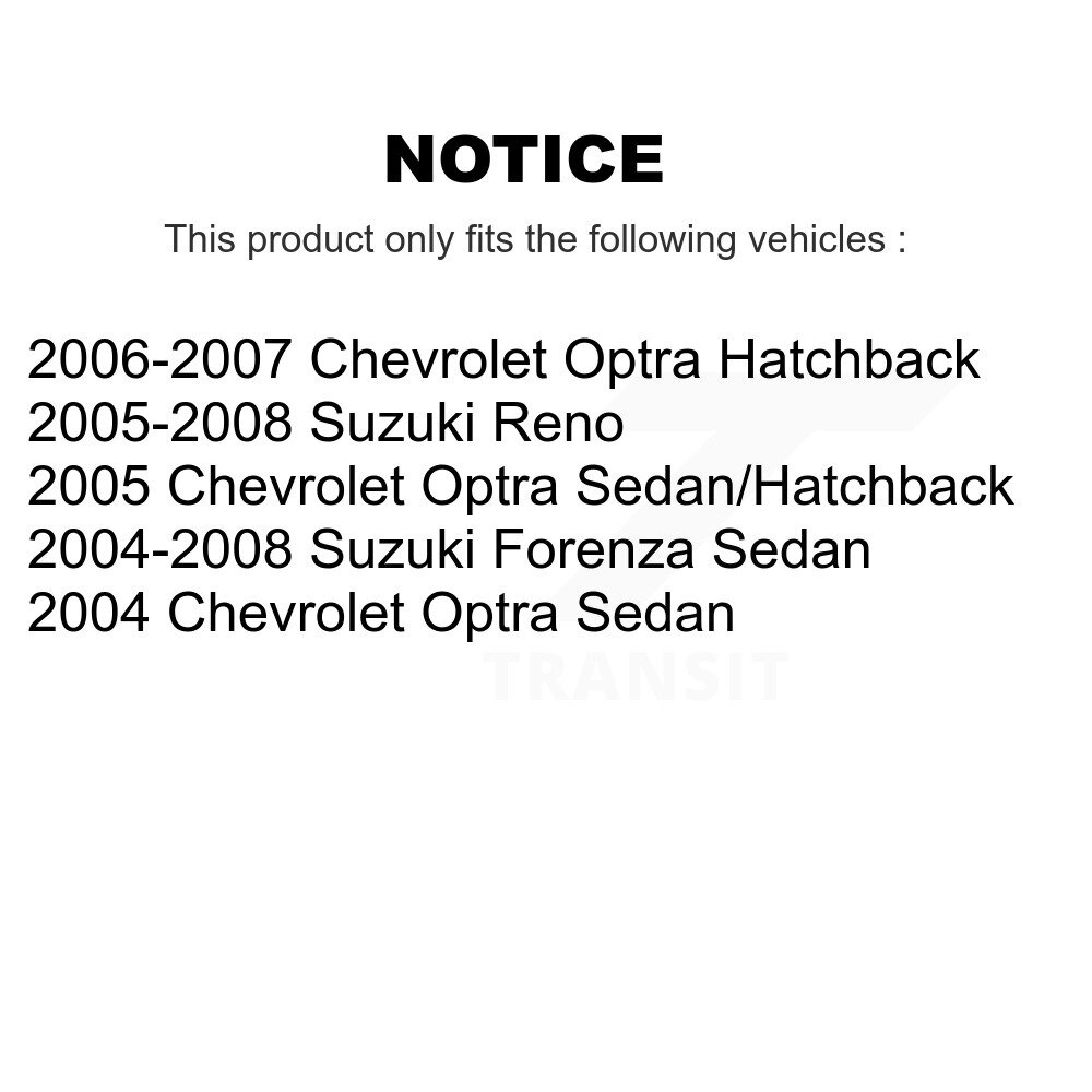 Rear Suspension Struts Kit For Chevrolet Optra Suzuki Forenza Reno K78-100841 - Image 2