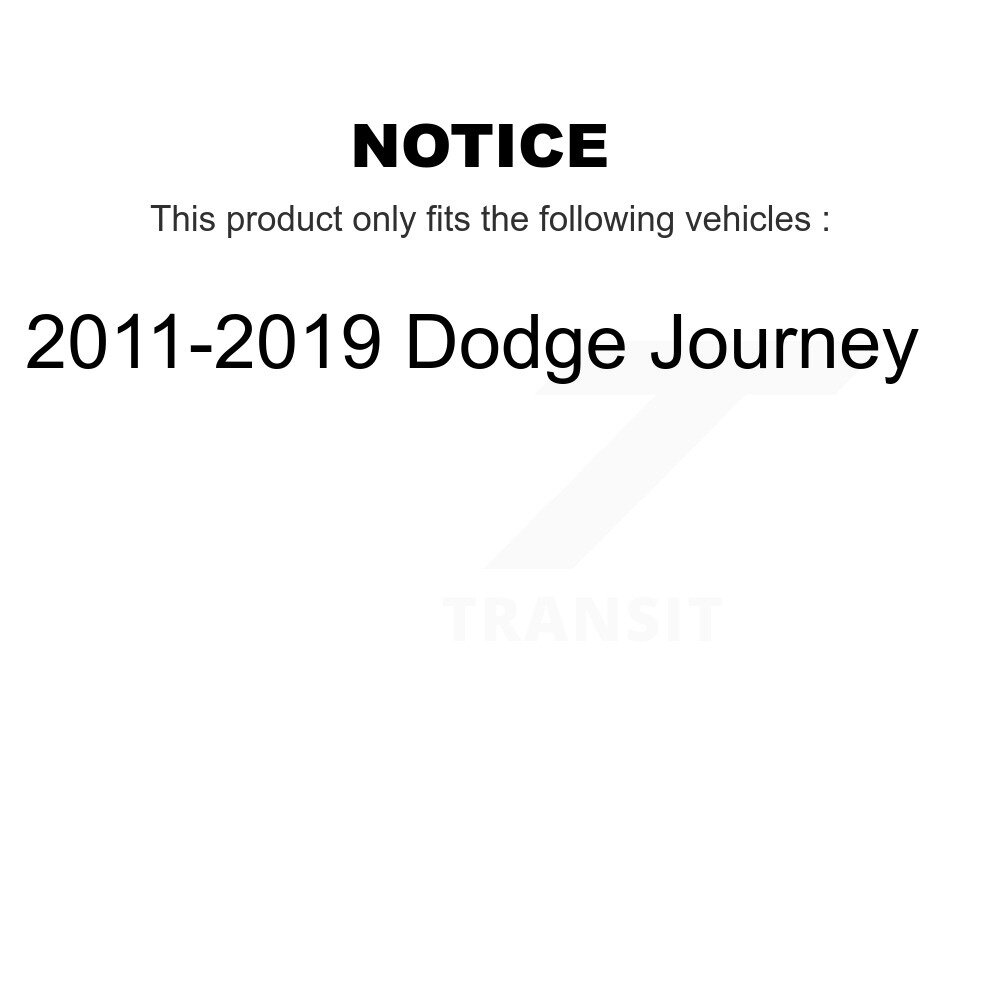 Front Rear Suspension Struts Kit For 2011-2019 Dodge Journey K78-100872 - Image 2